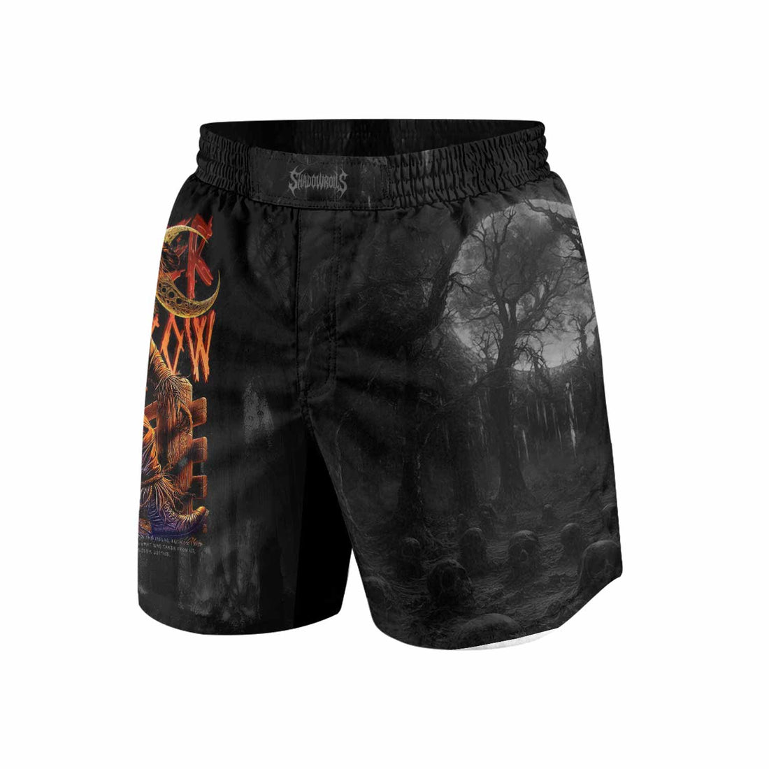 Scarecrow Prophecy Grappling Shorts - front and back view