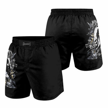 Blessed Saint Grappling Shorts - front and back view