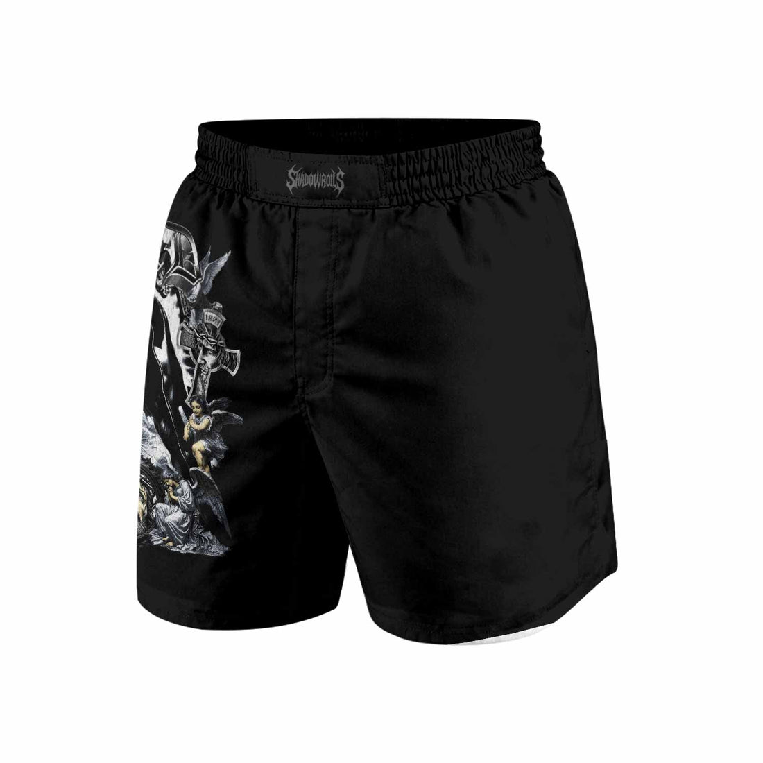 Blessed Saint Grappling Shorts - front and back view