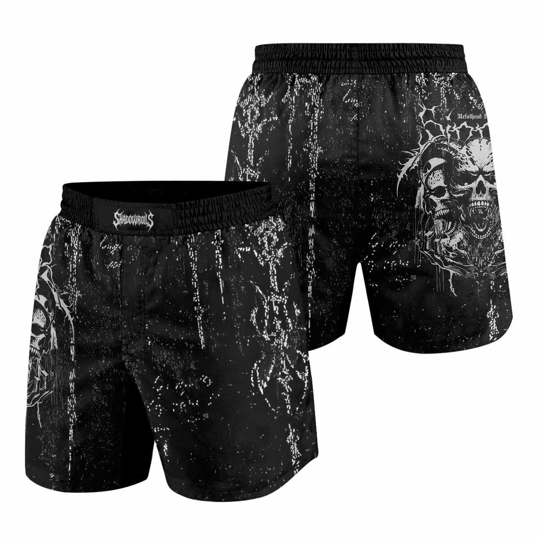 Hellborn Wrath Grappling Shorts - front and back view