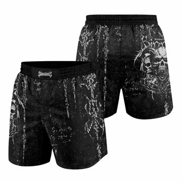 Hellborn Wrath Grappling Shorts - front and back view