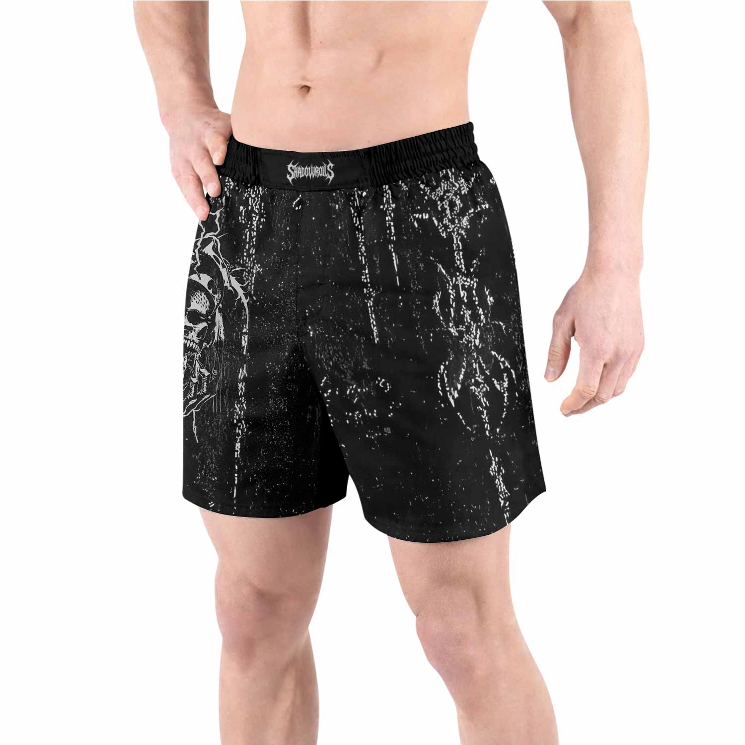 Hellborn Wrath Grappling Shorts - front view lifestyle