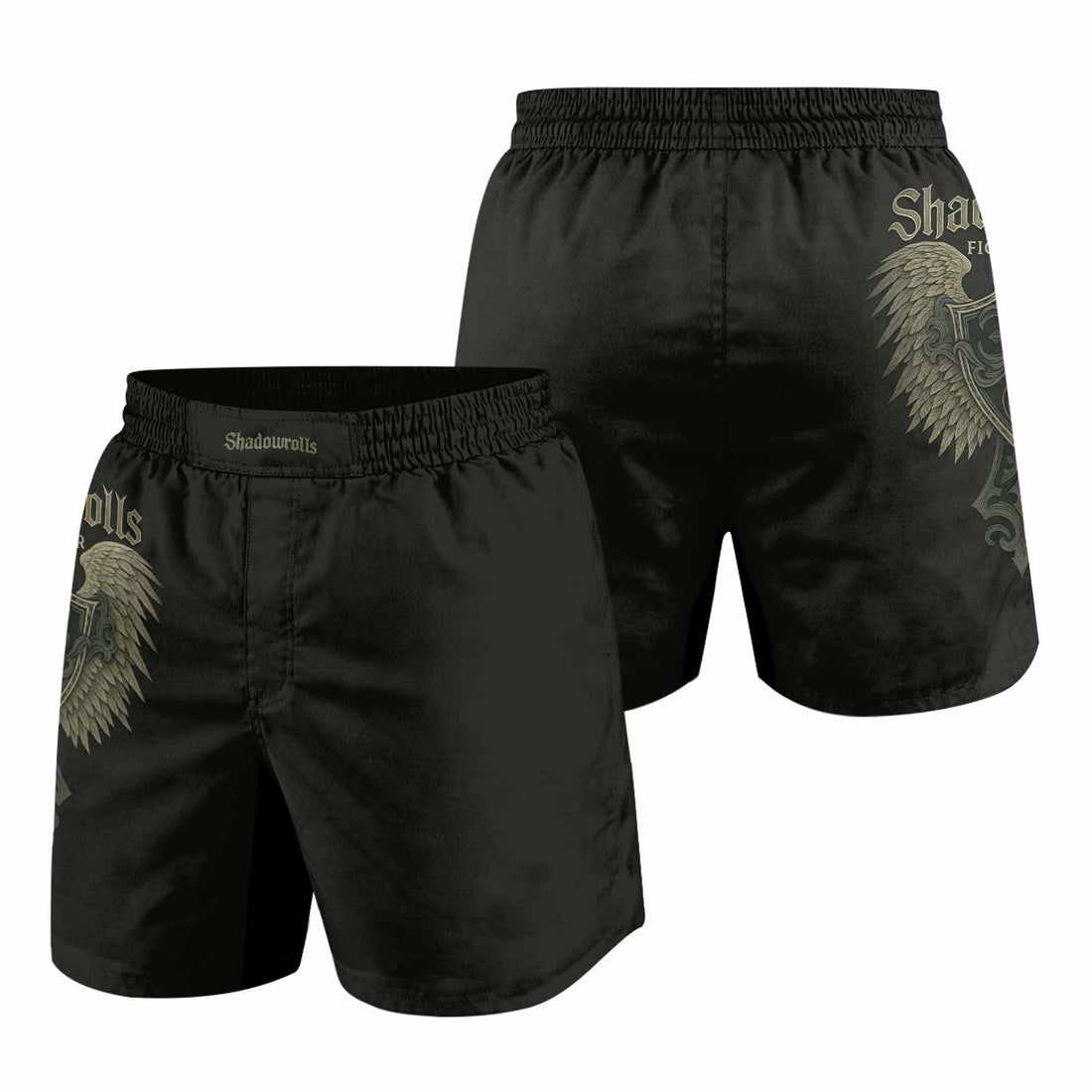 Shadow Guardian Grappling Shorts - front and back view