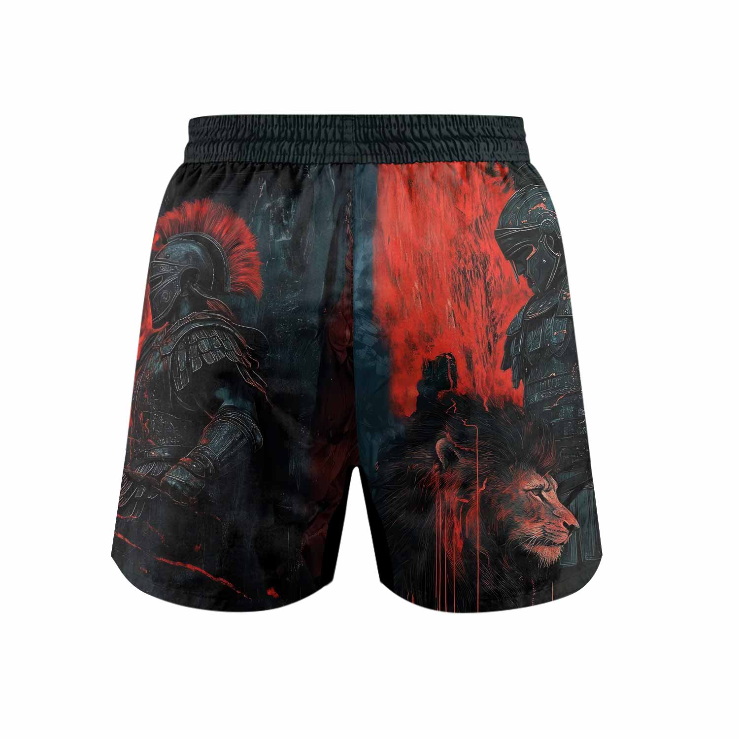Legion of Blood Grappling Shorts - back view mockup
