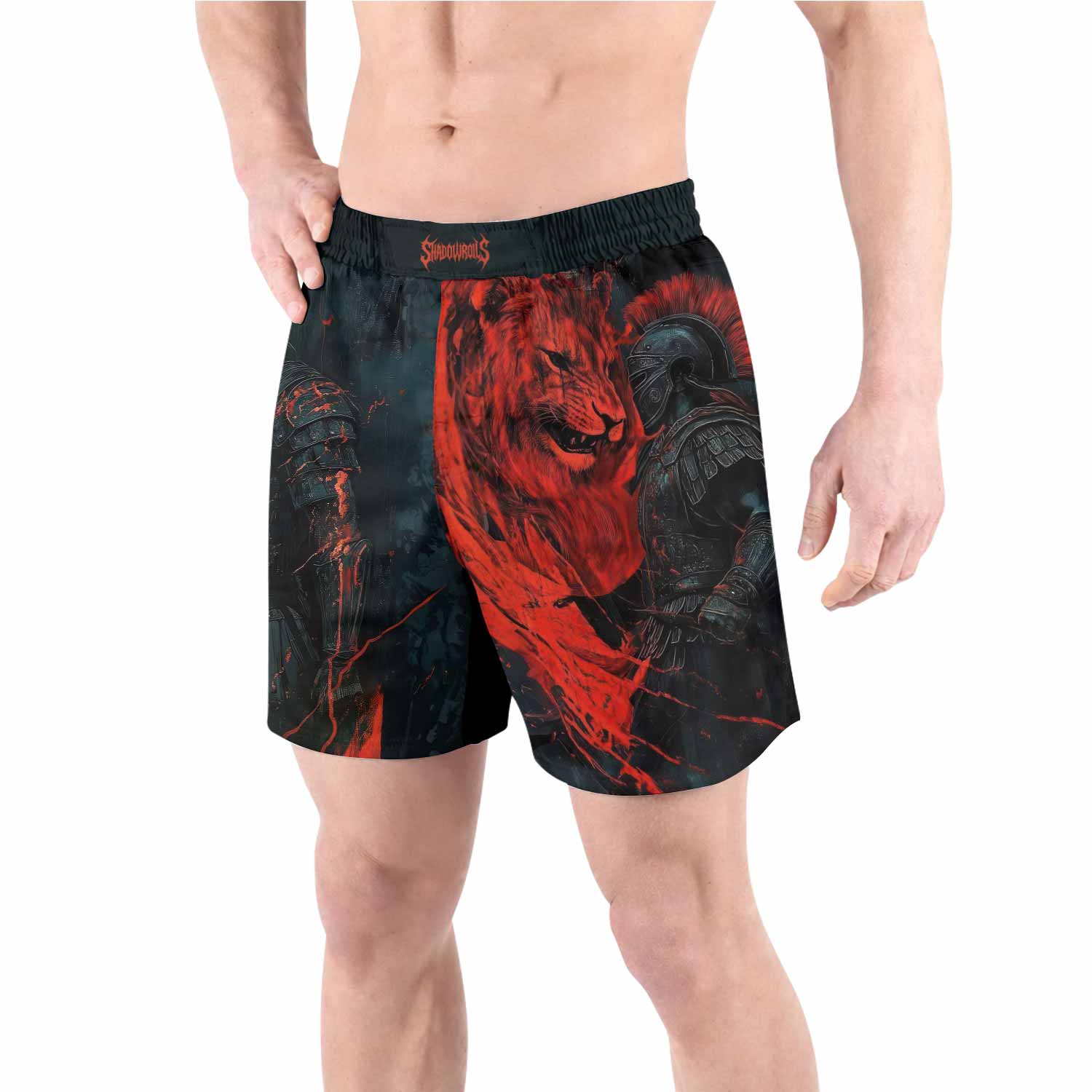 Legion of Blood Grappling Shorts - front view lifestyle