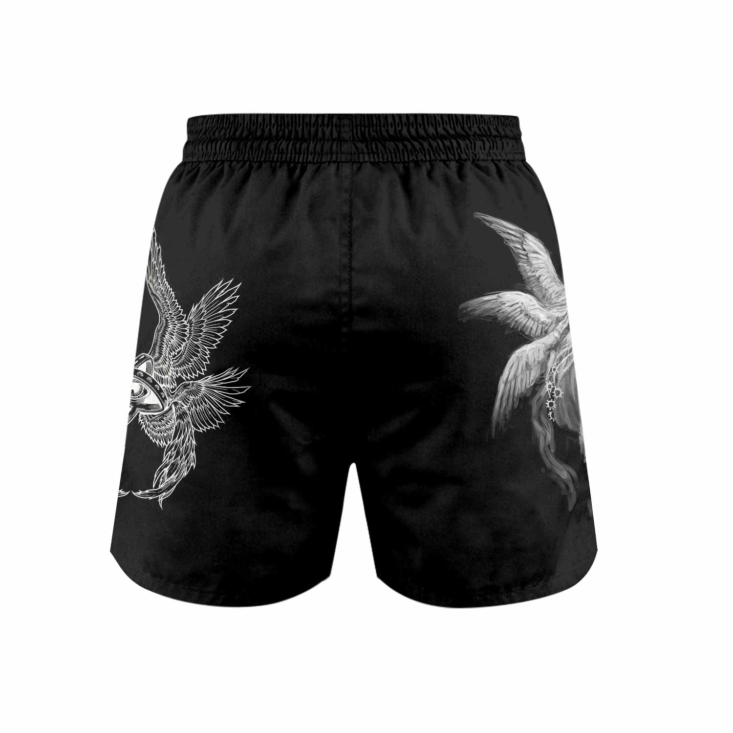 Seraphim Ascend Grappling Shorts - back view mockup