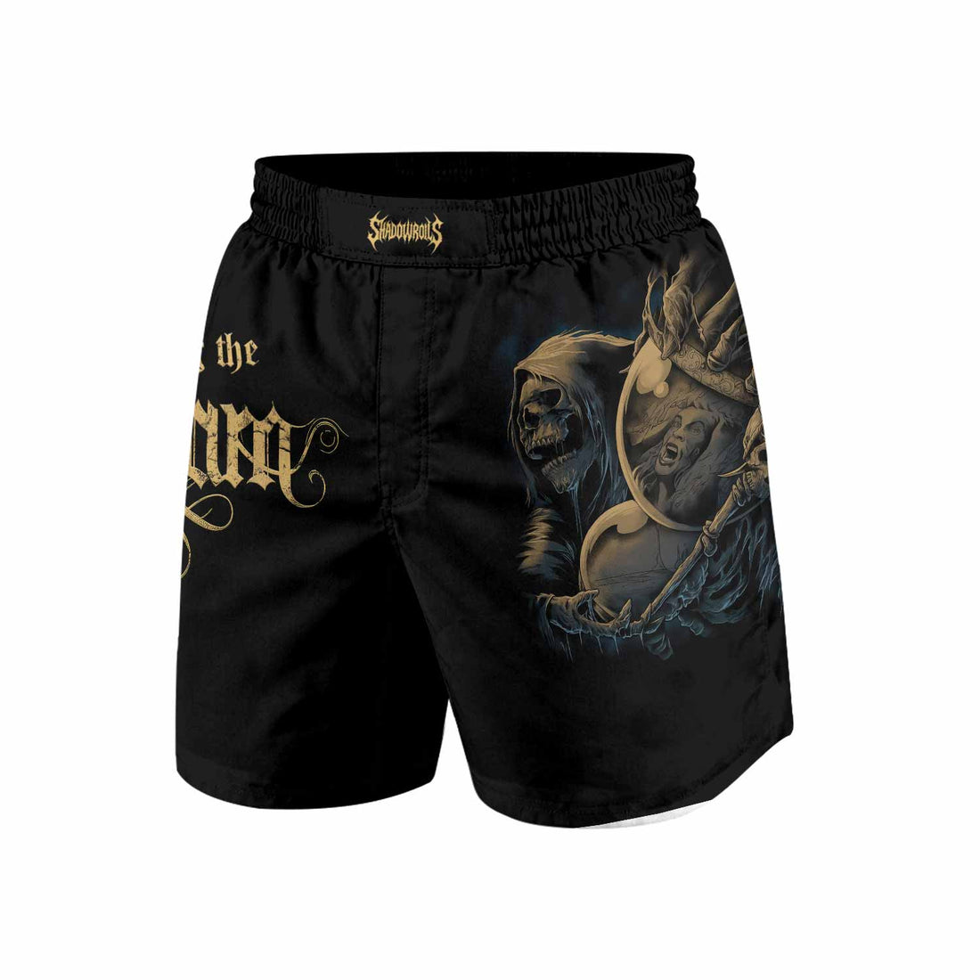 Burning the Dream Grappling Shorts - front and back view