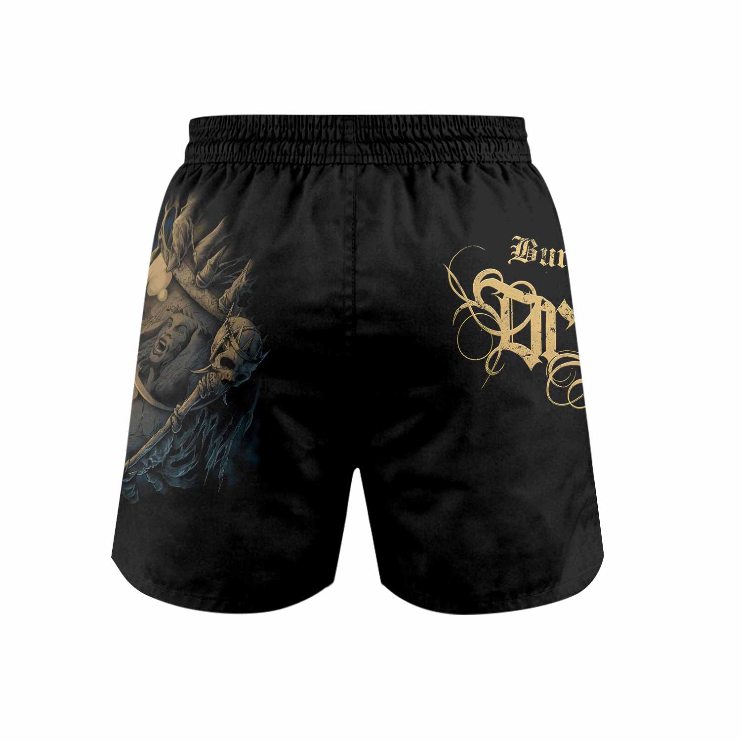 Burning the Dream Grappling Shorts - back view mockup