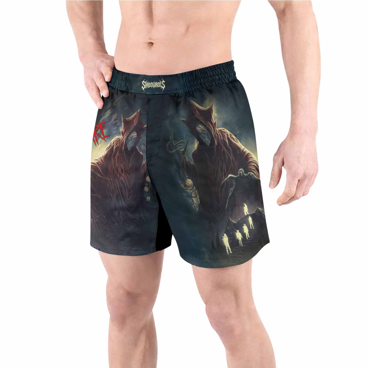 Nightmare Walker Grappling Shorts - front view lifestyle