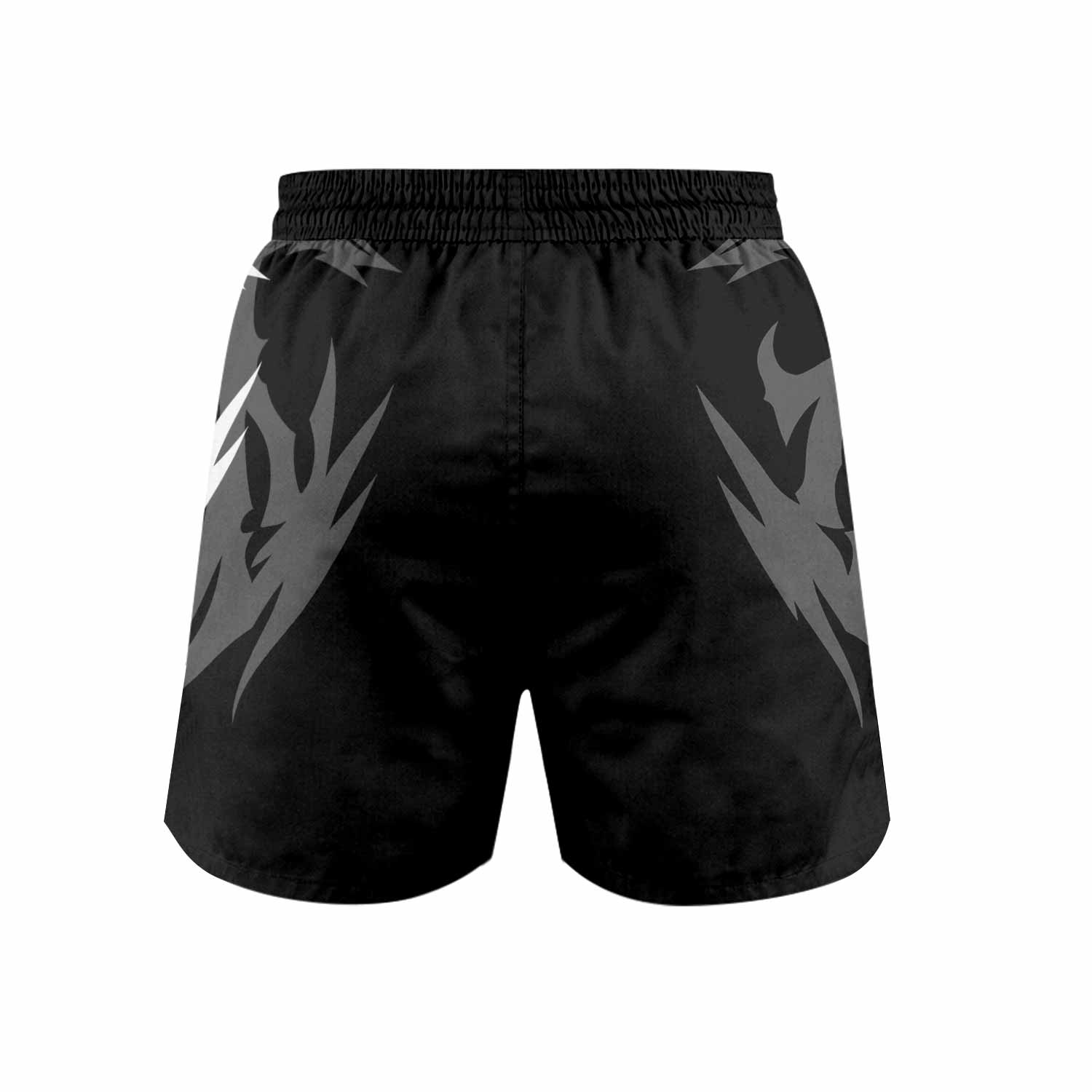 Tribal Inferno Grappling Shorts - back view mockup