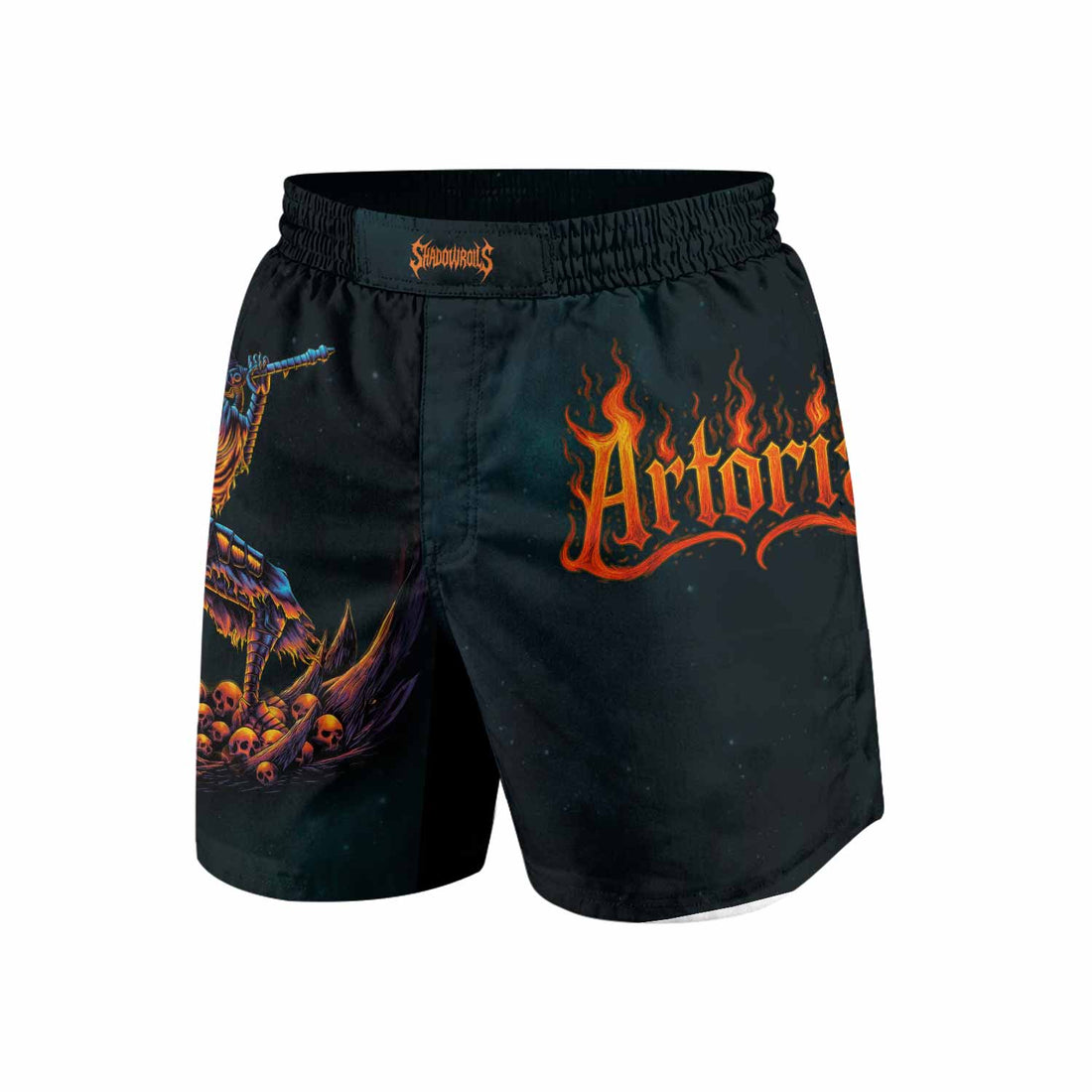 Infernal Artorias Grappling Shorts - front and back view
