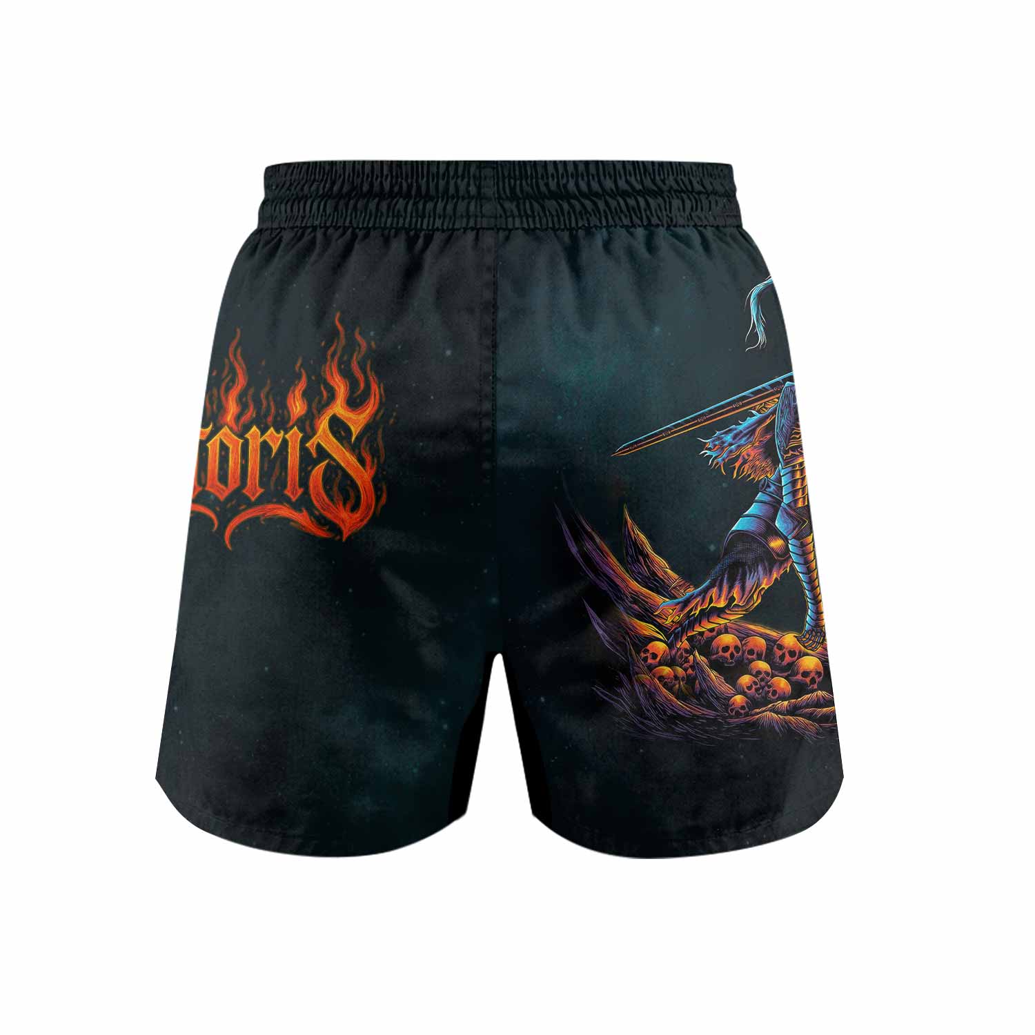 Infernal Artorias Grappling Shorts - back view mockup