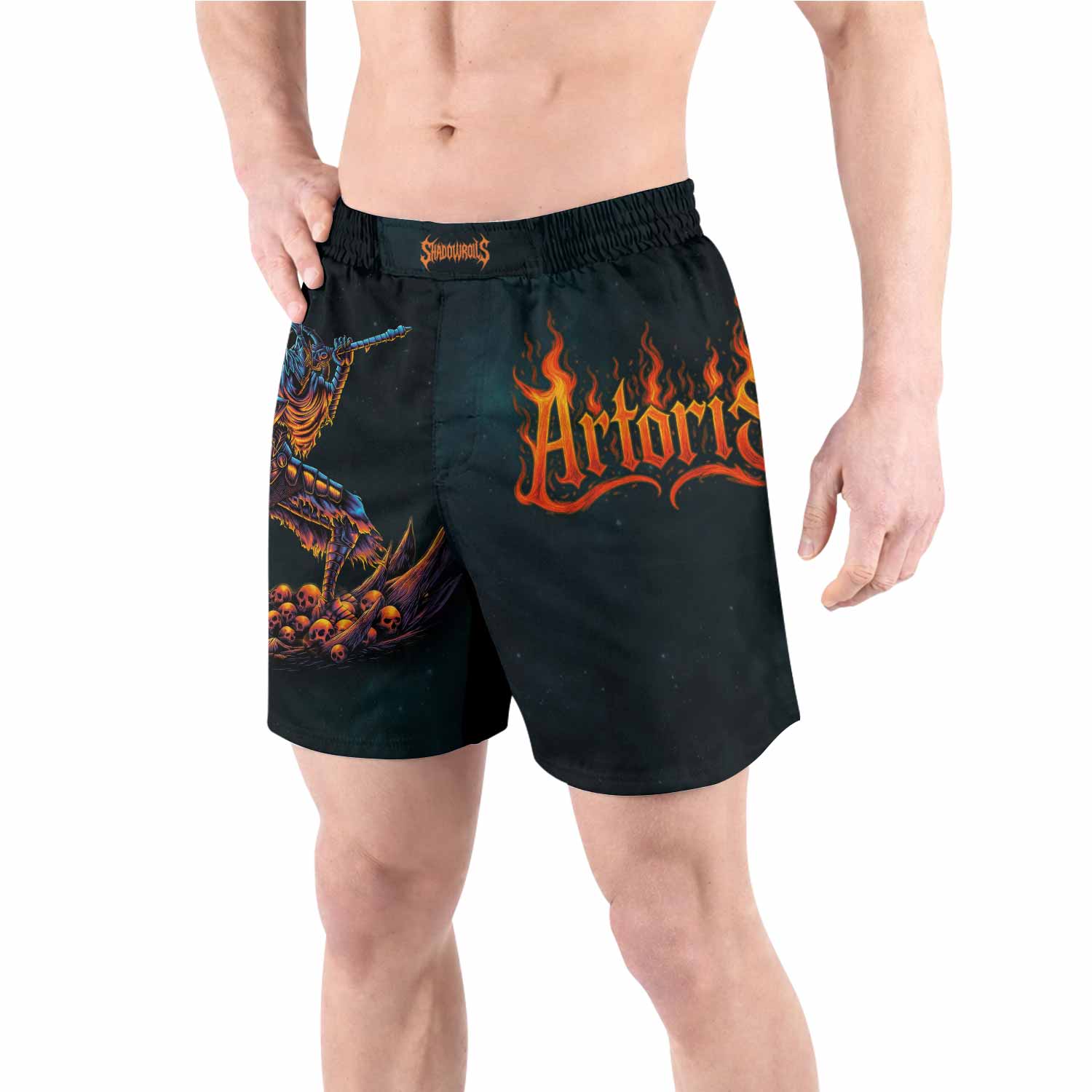 Infernal Artorias Grappling Shorts - front view lifestyle