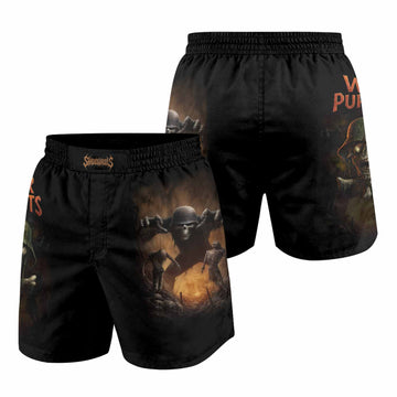 War Puppets Grappling Shorts - front and back view