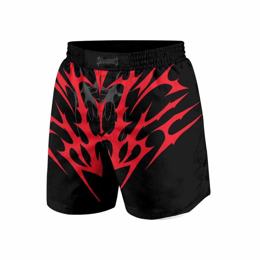 Infernal Flames Grappling Shorts - front and back view