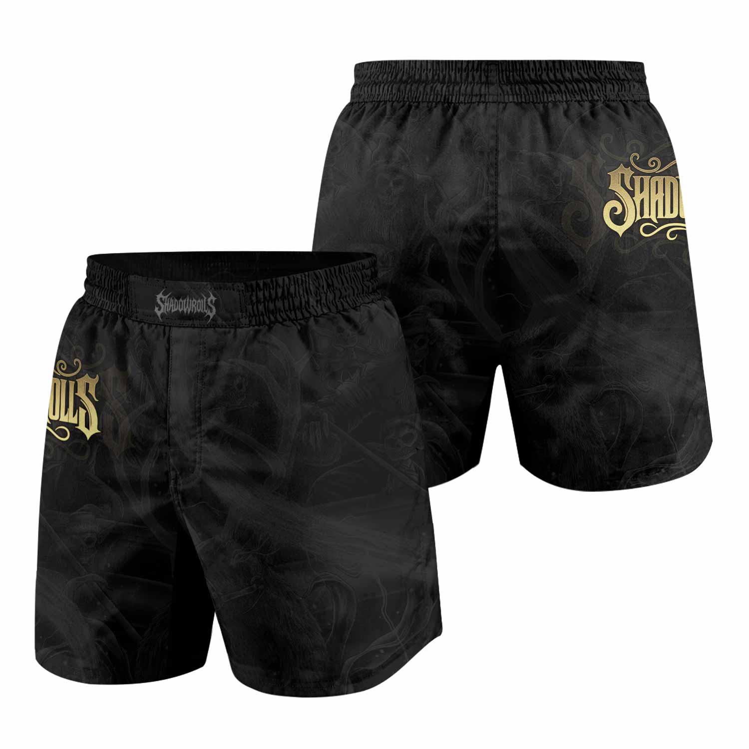 Moon Ritual Grappling Shorts - front and back view