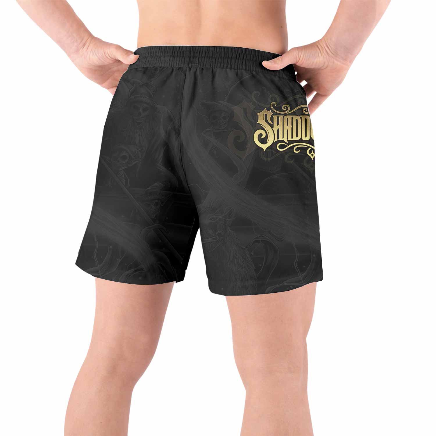 Moon Ritual Grappling Shorts - back view lifestyle