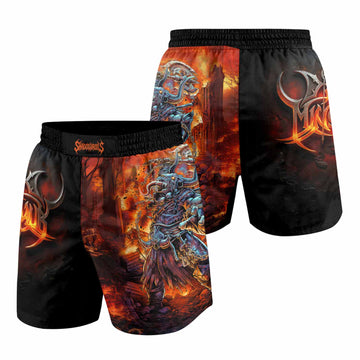 Inferno Minotaur Grappling Shorts - front and back view