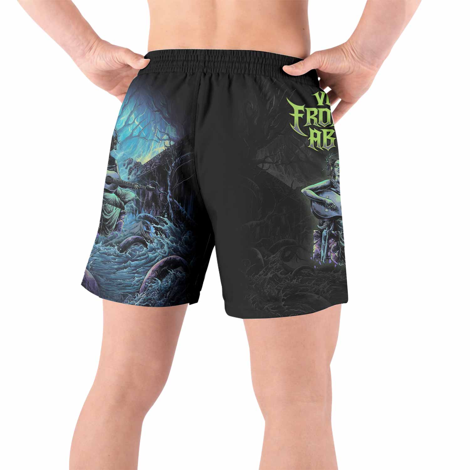 Vocal from the Abyss Grappling Shorts - back view lifestyle