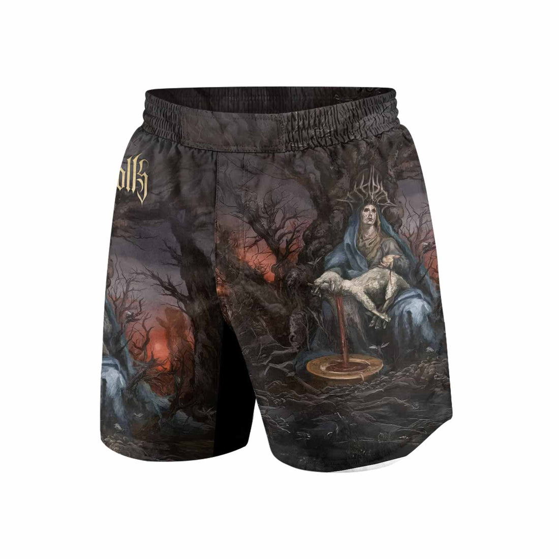 Shadow Throne Grappling Shorts - front and back view