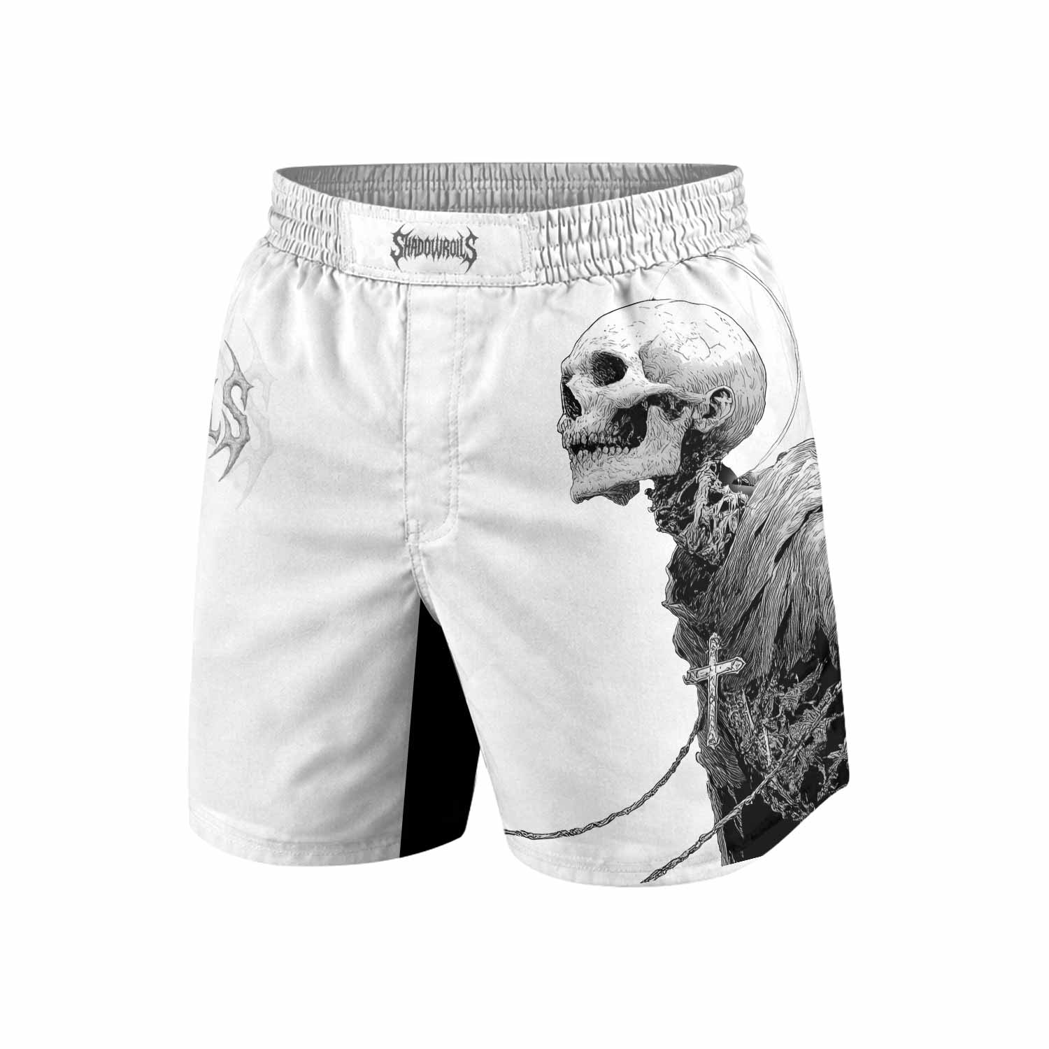 Pale Reaper Grappling Shorts - front view mockup