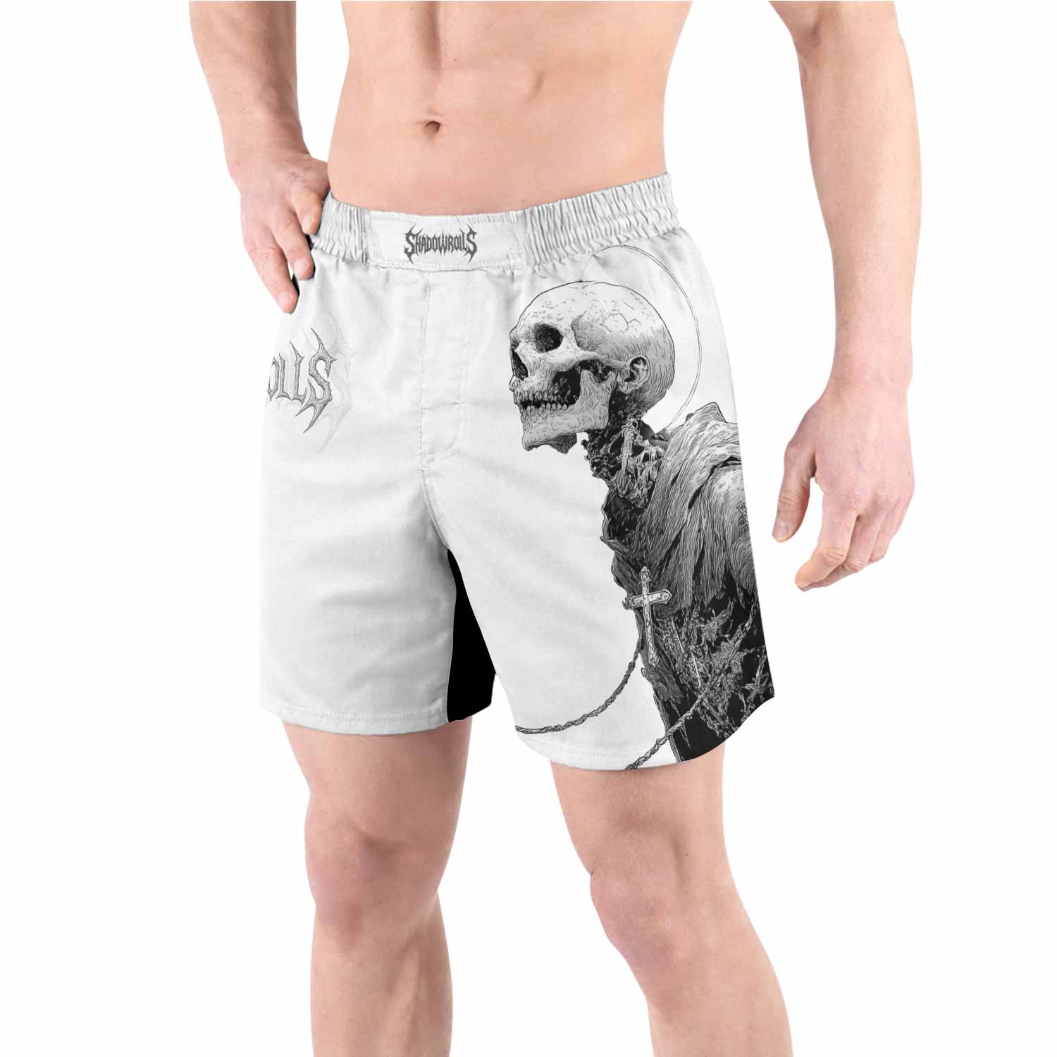 Pale Reaper Grappling Shorts - front view lifestyle
