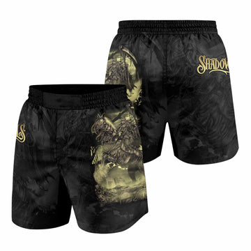 Dark Rider Grappling Shorts - front and back view