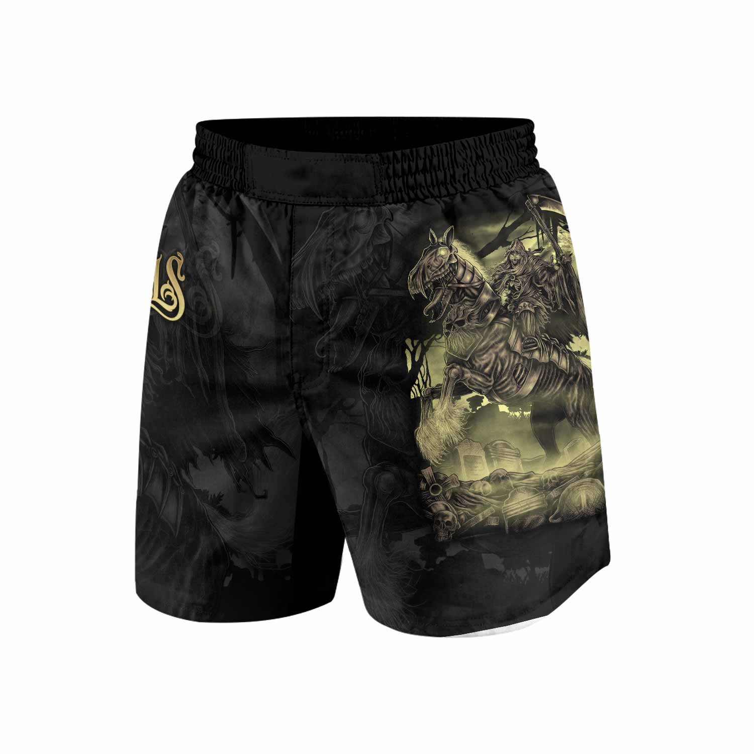 Dark Rider Grappling Shorts - front view mockup