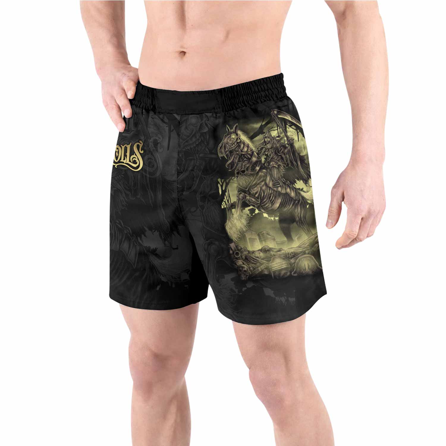 Dark Rider Grappling Shorts - front view lifestyle