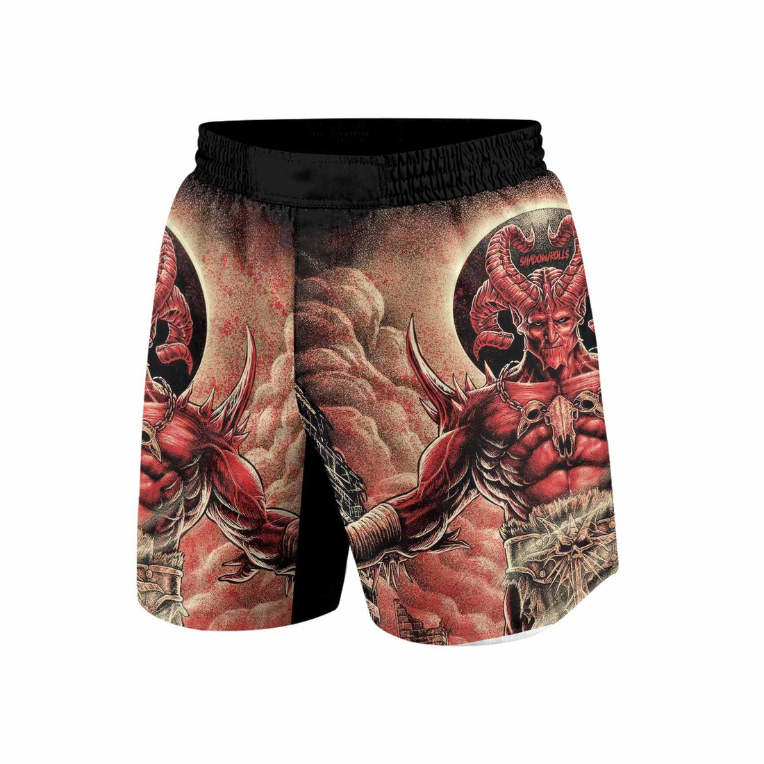 Lord of Hell Grappling Shorts - front and back view