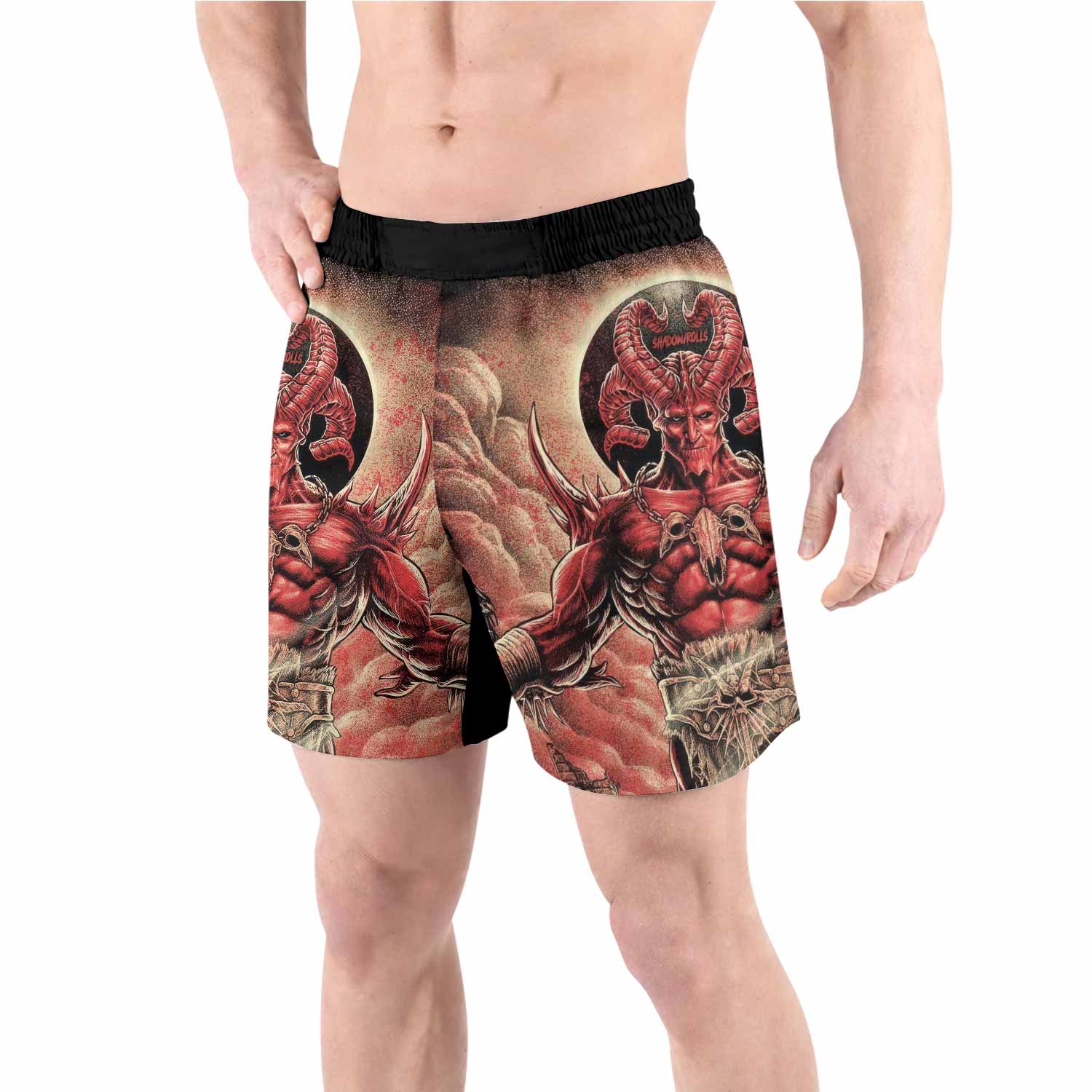 Lord of Hell Grappling Shorts - front view lifestyle