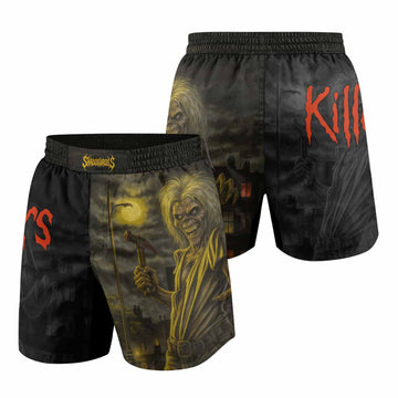 Iron Maiden Midnight Slayer Grappling Shorts - front and back view