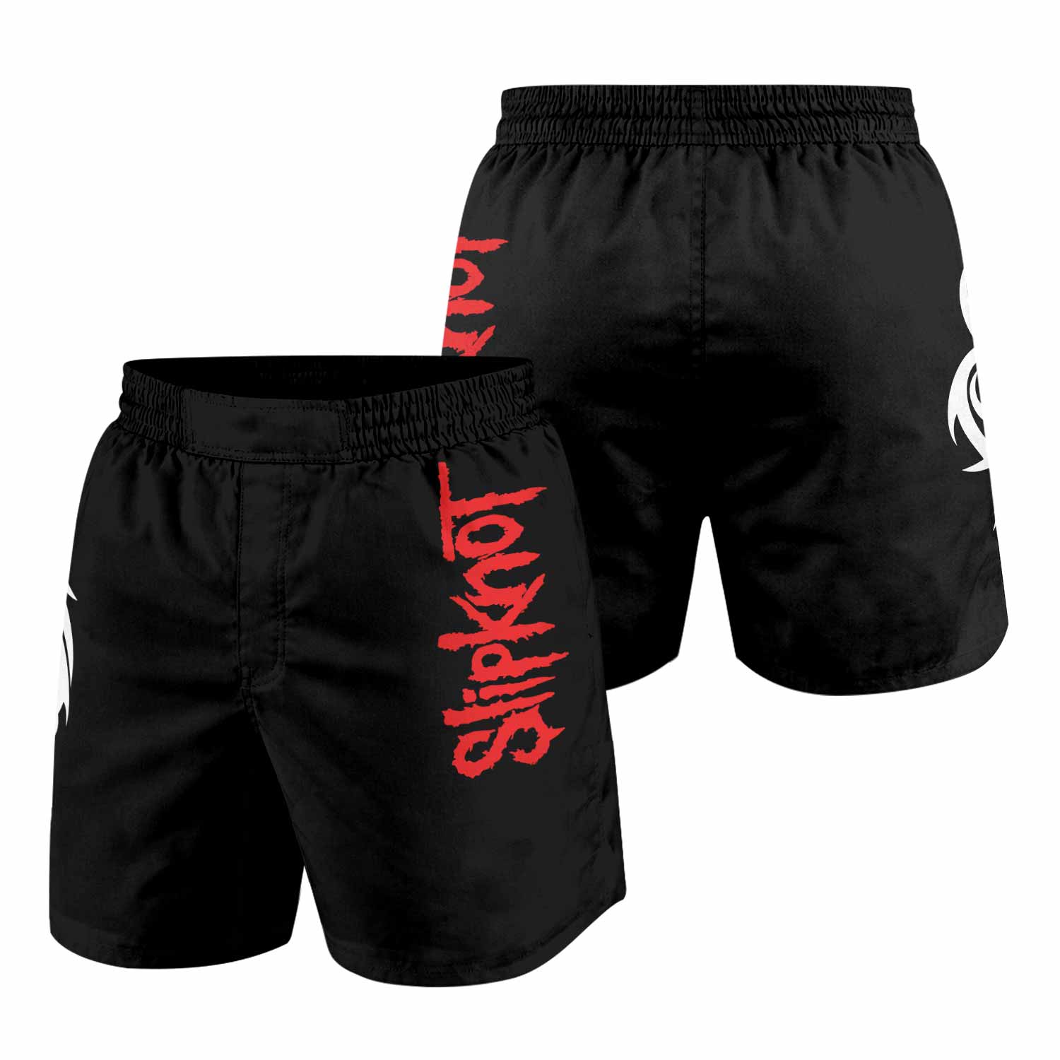 Slipknot Blood Ribcage Grappling Shorts - front and back view