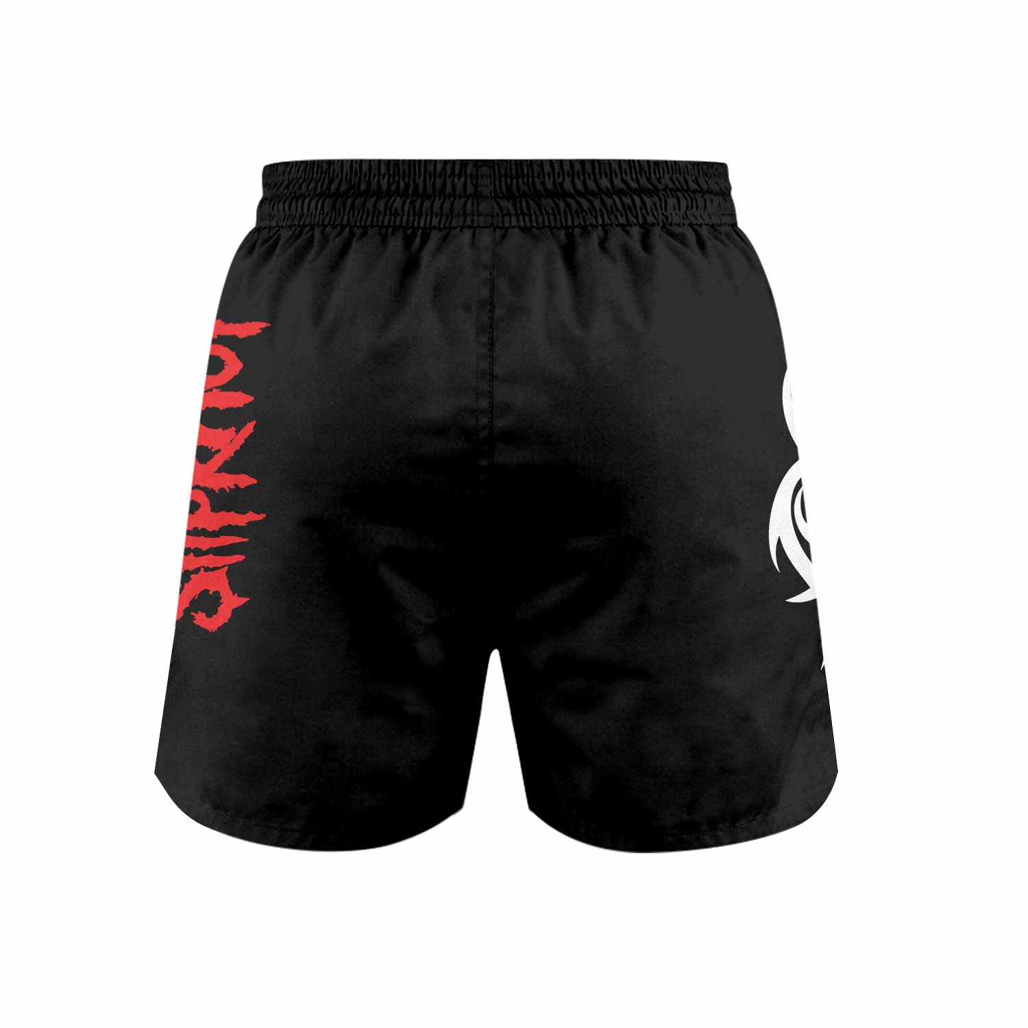 Slipknot Blood Ribcage Grappling Shorts - back view mockup