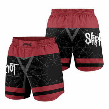 Slipknot Des Moines 95 Grappling Shorts - front and back view