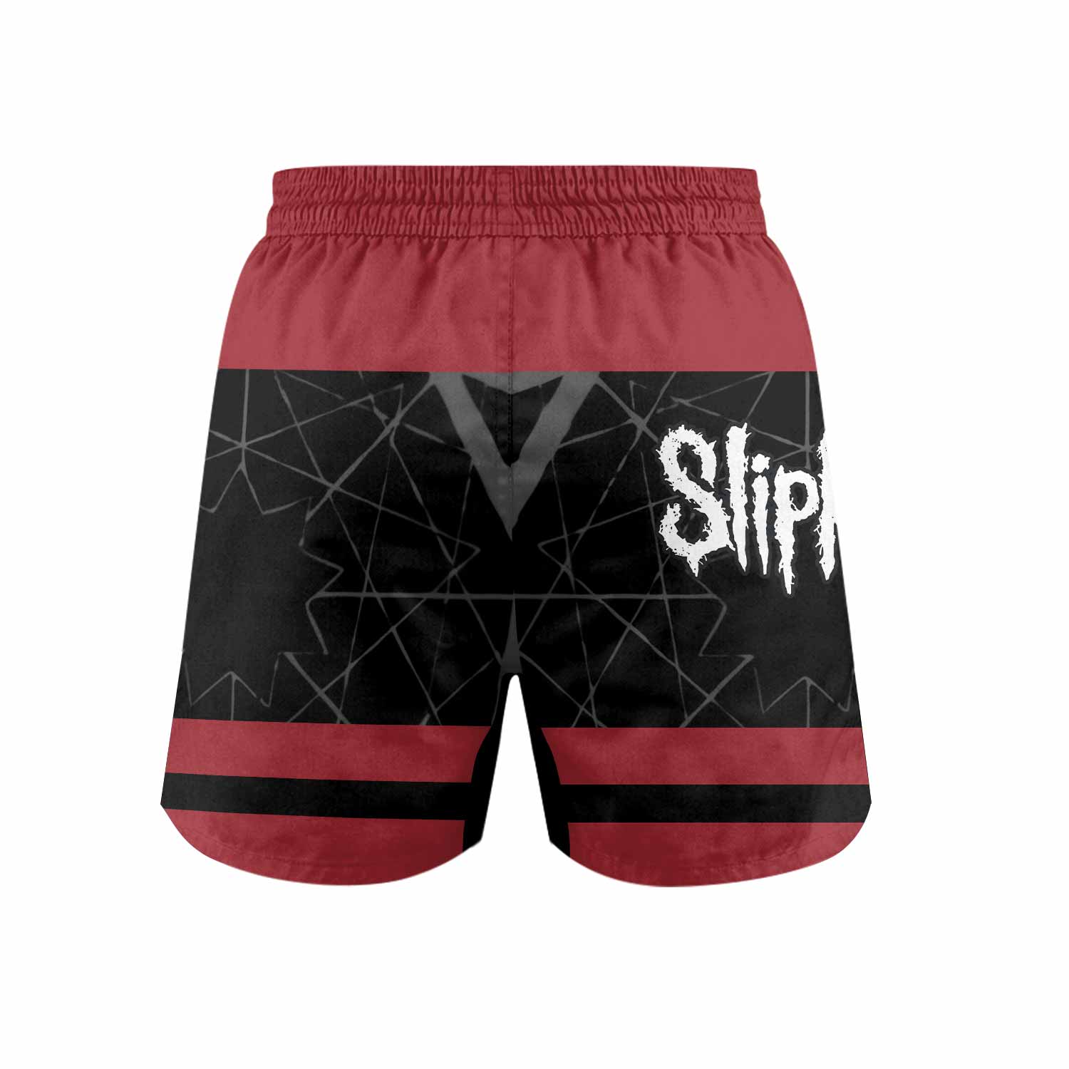 Slipknot Des Moines 95 Grappling Shorts - back view mockup