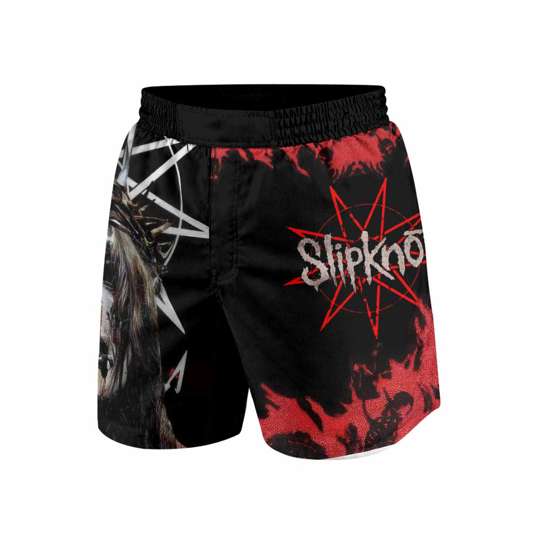 Slipknot Masked Chaos Grappling Shorts - front and back view