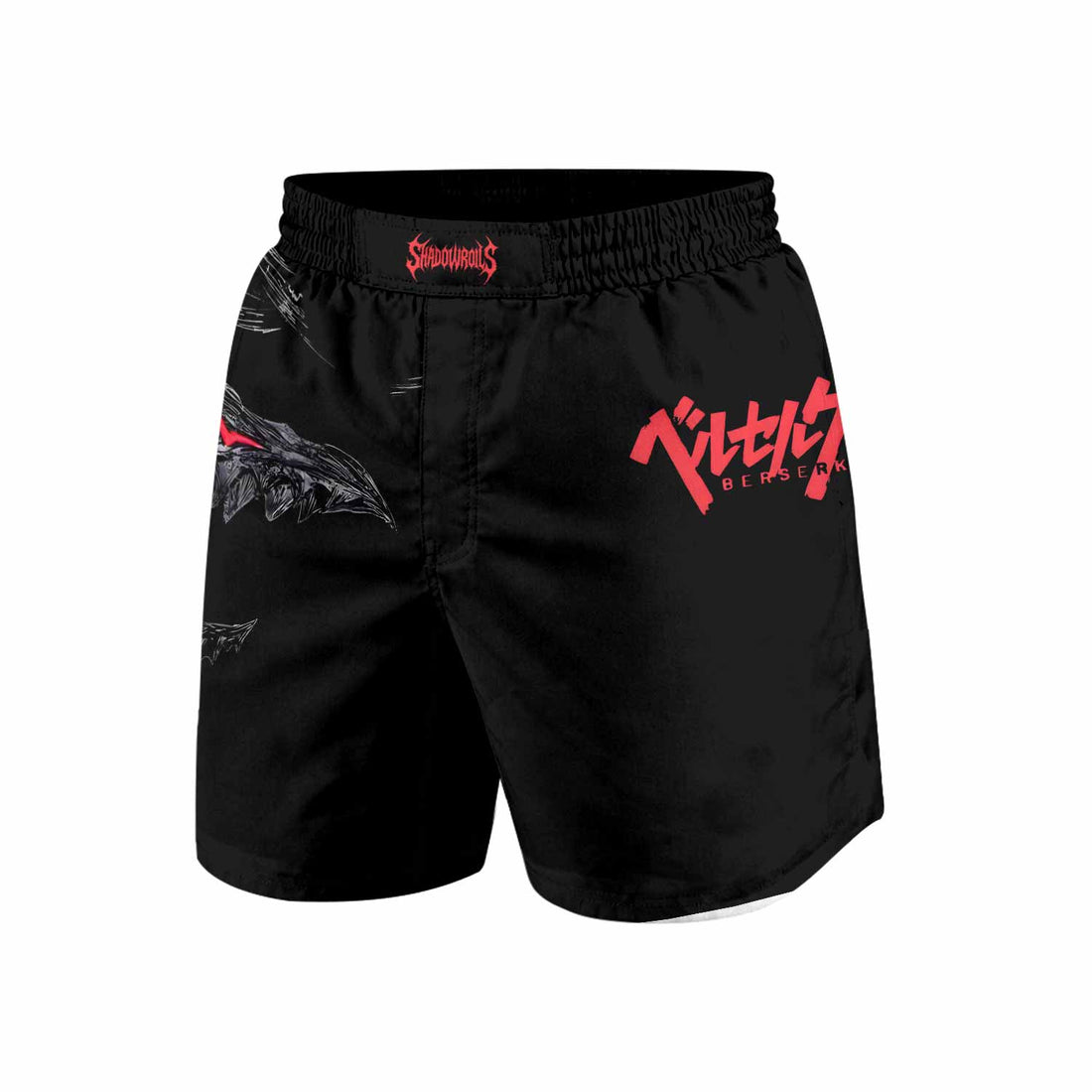 Berserk Beast of Darkness Grappling Shorts - front and back view
