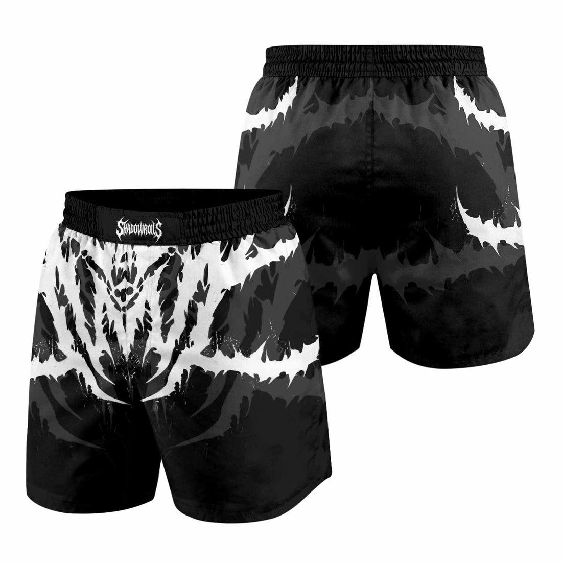 Angelmaker Demon Grappling Shorts - front and back view