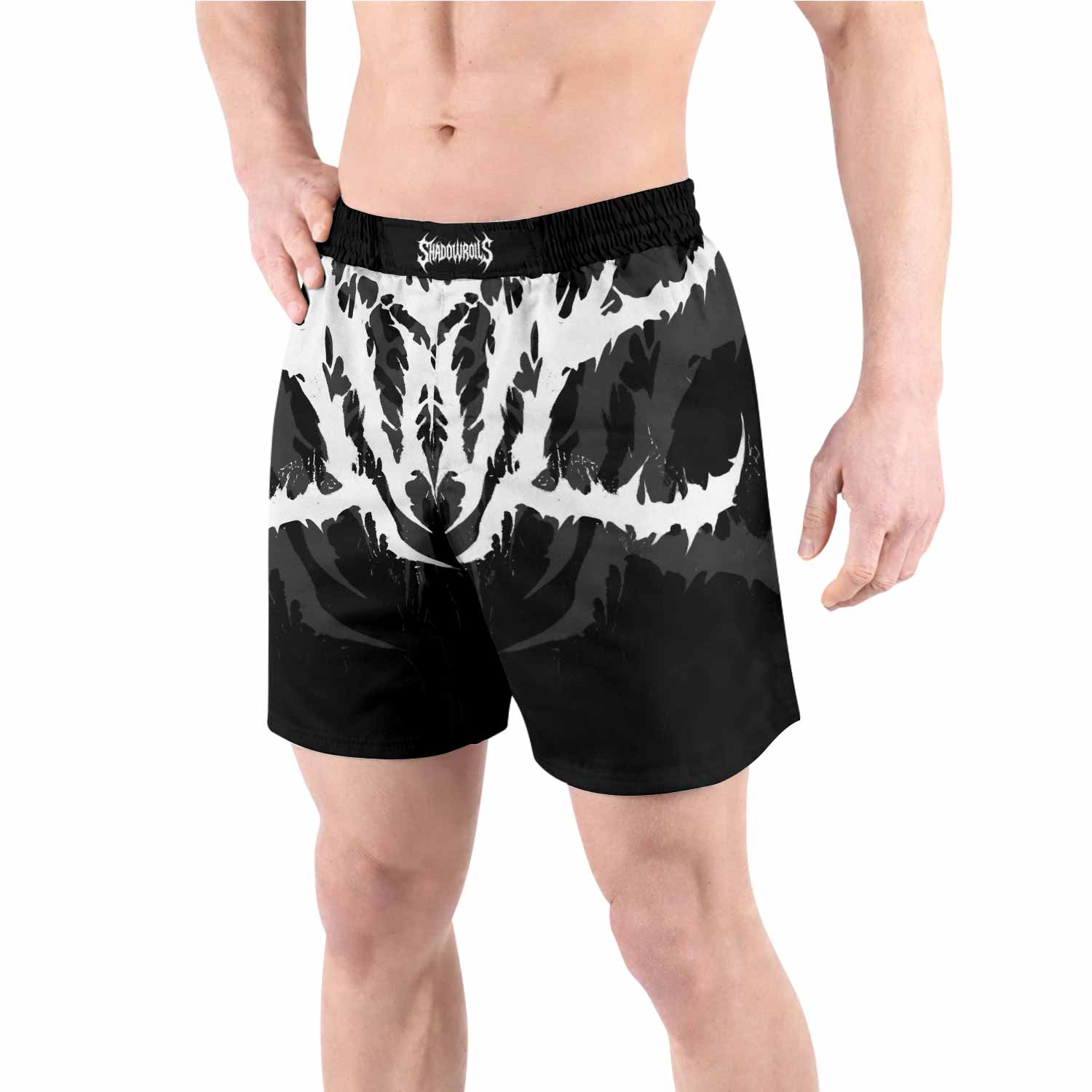 Angelmaker Demon Grappling Shorts - front view lifestyle