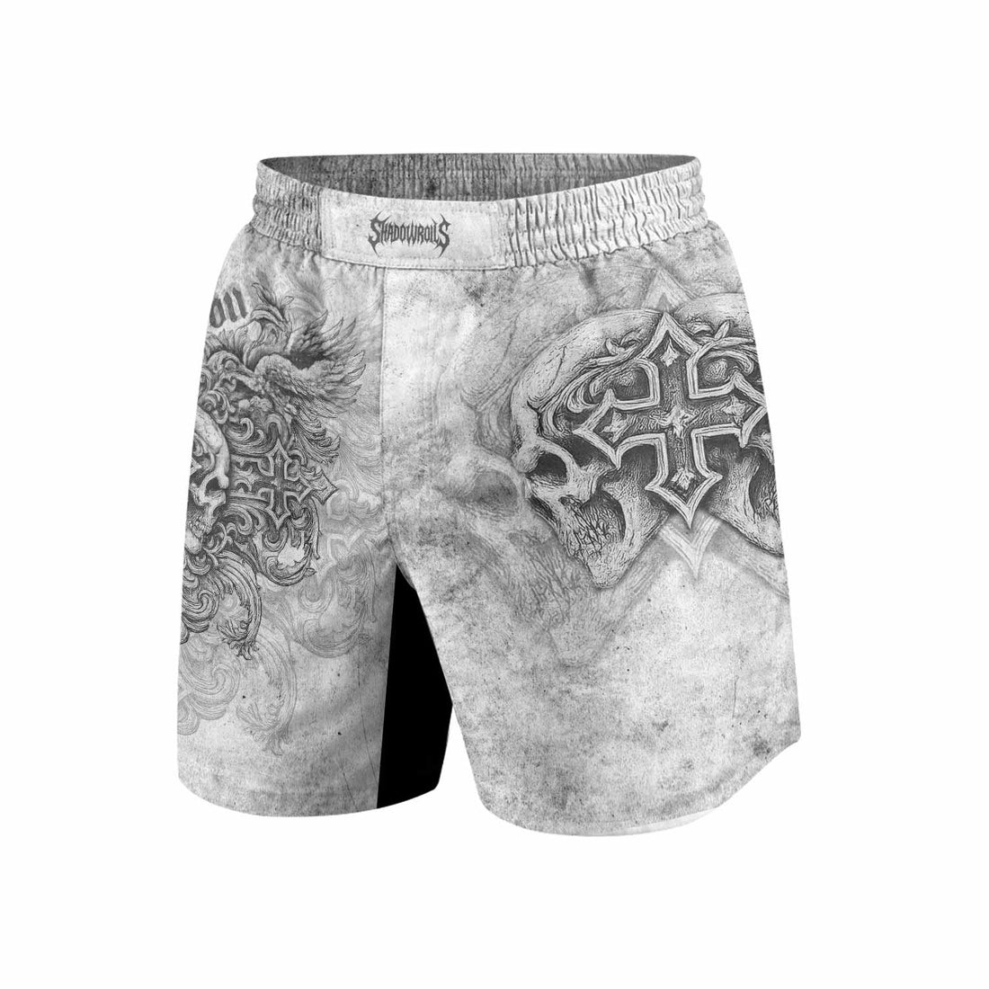 Afflicted Cross Grappling Shorts - front and back view