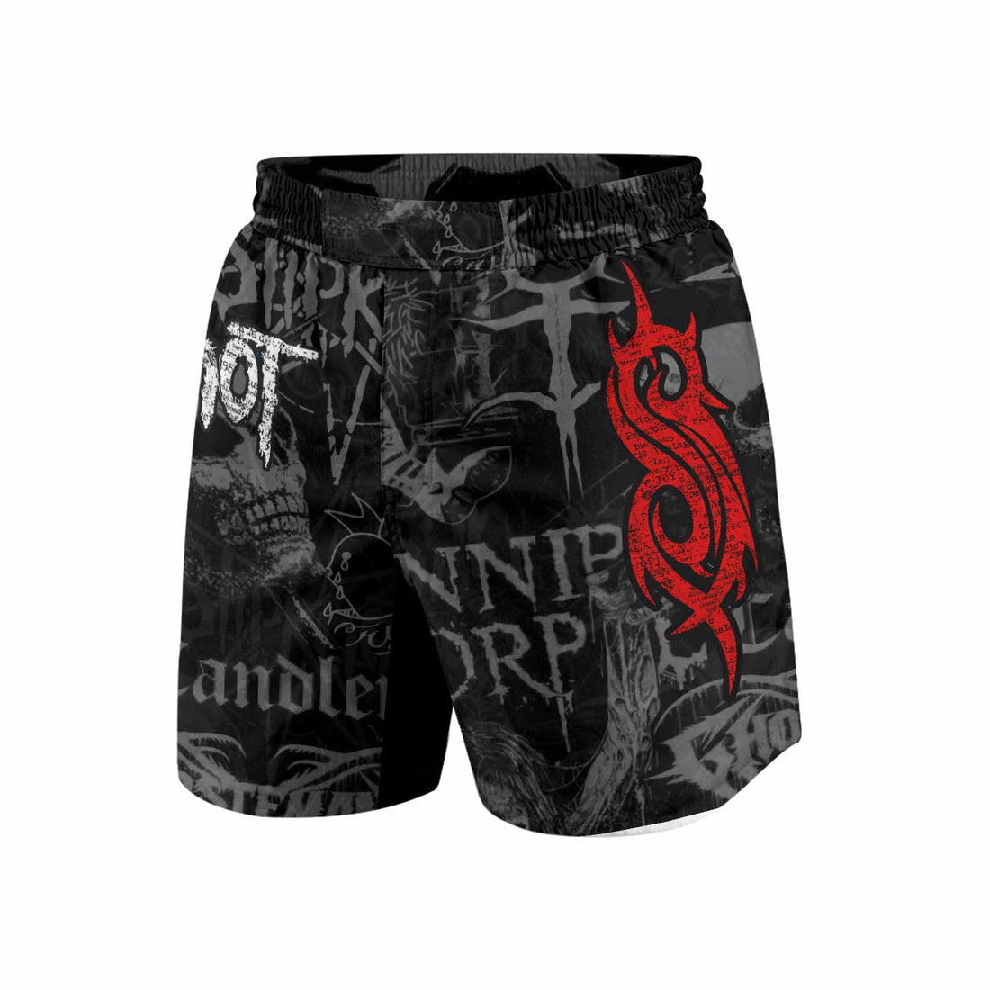 Slipknot Riot Grappling Shorts - front and back view