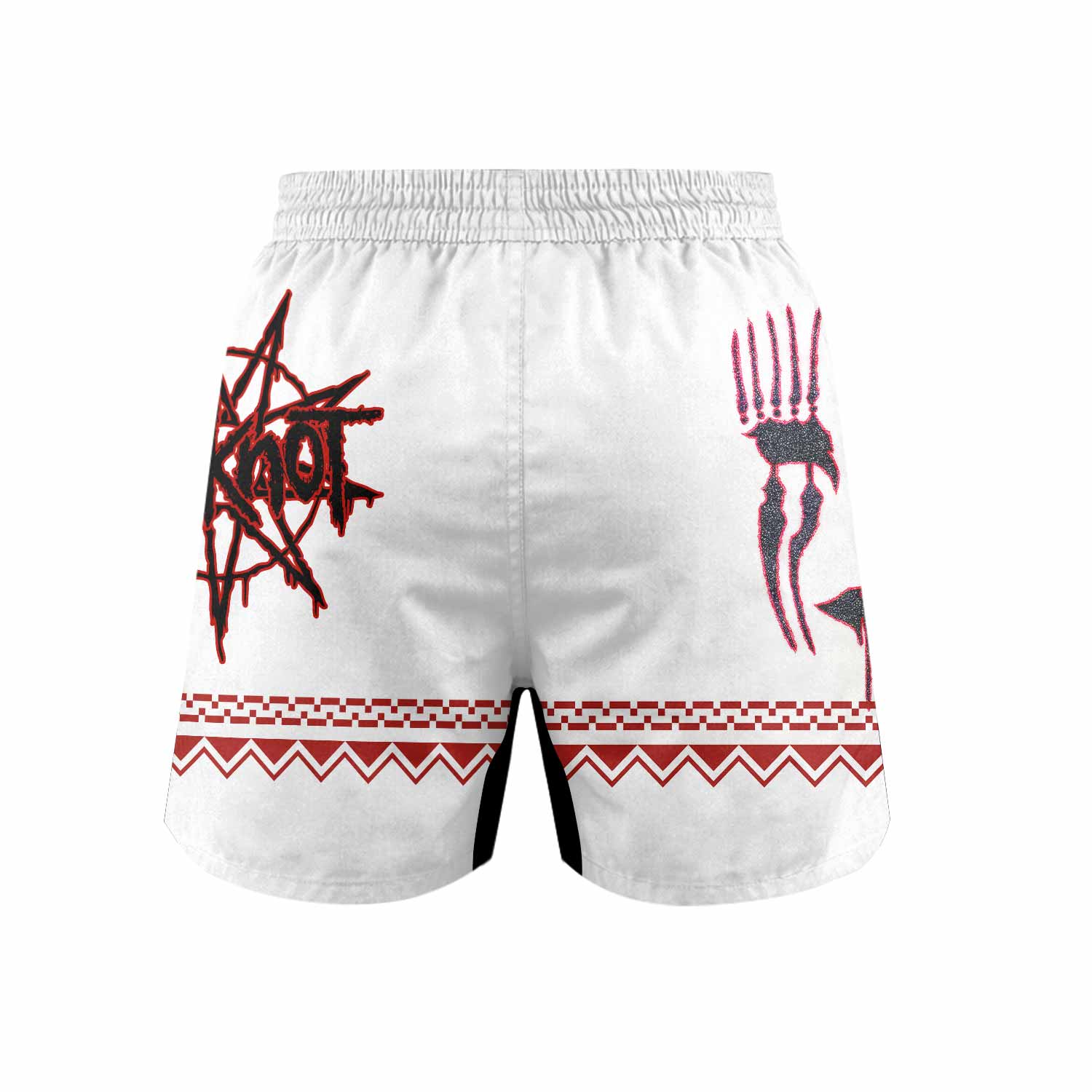 Slipknot Christmas Grappling Shorts - back view mockup