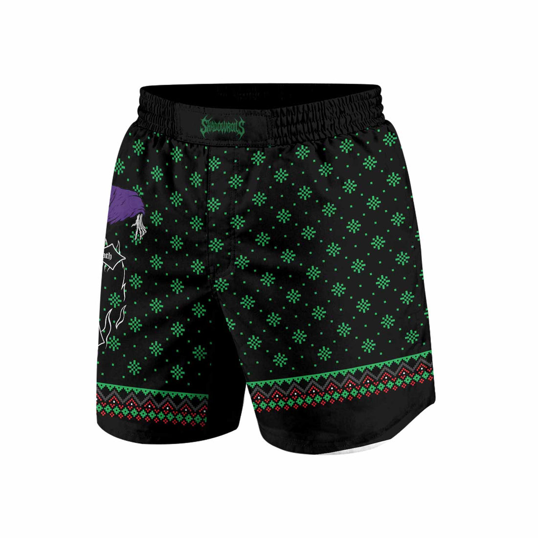 Holidays Bloody Holidays Grappling Shorts - front and back view