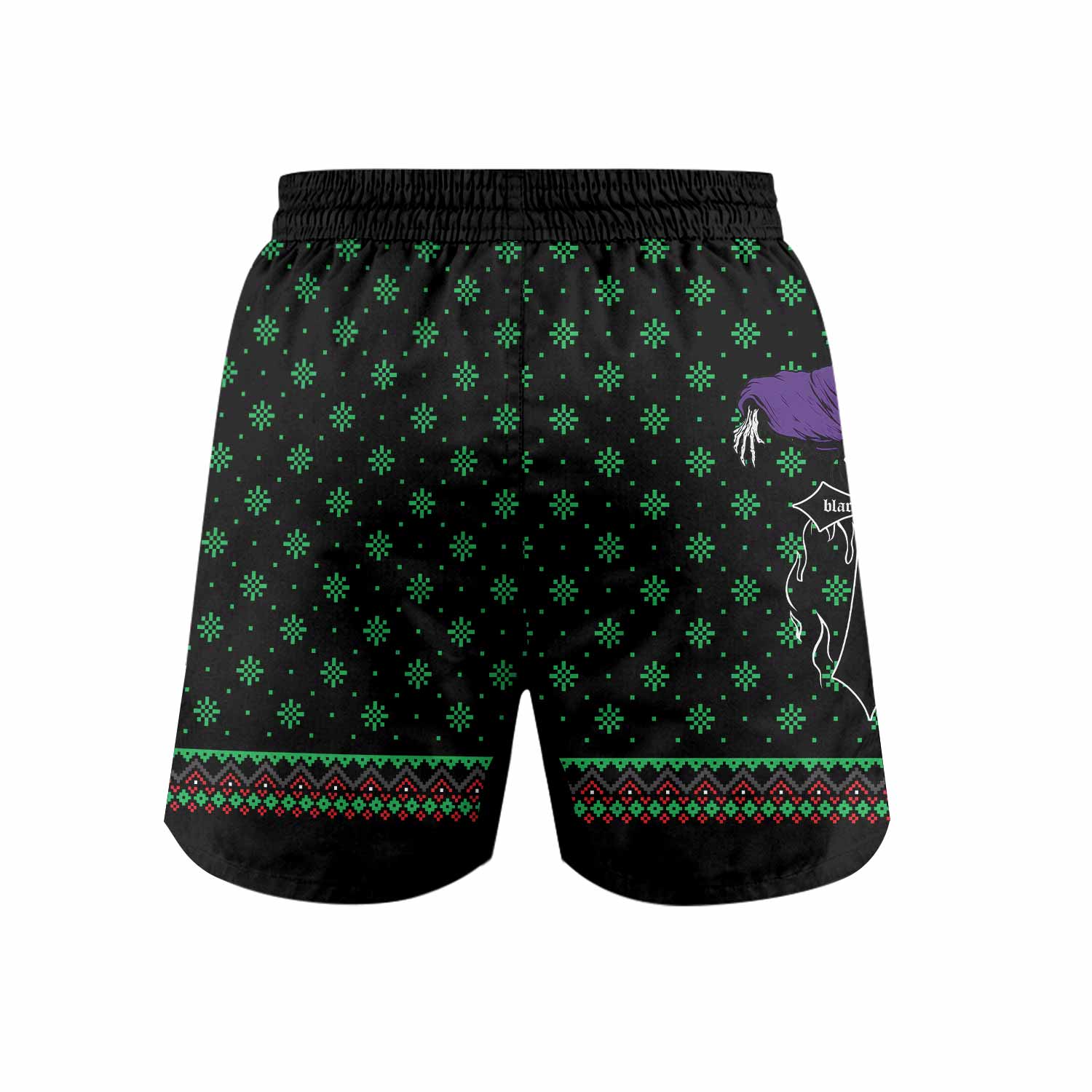 Holidays Bloody Holidays Grappling Shorts - back view mockup