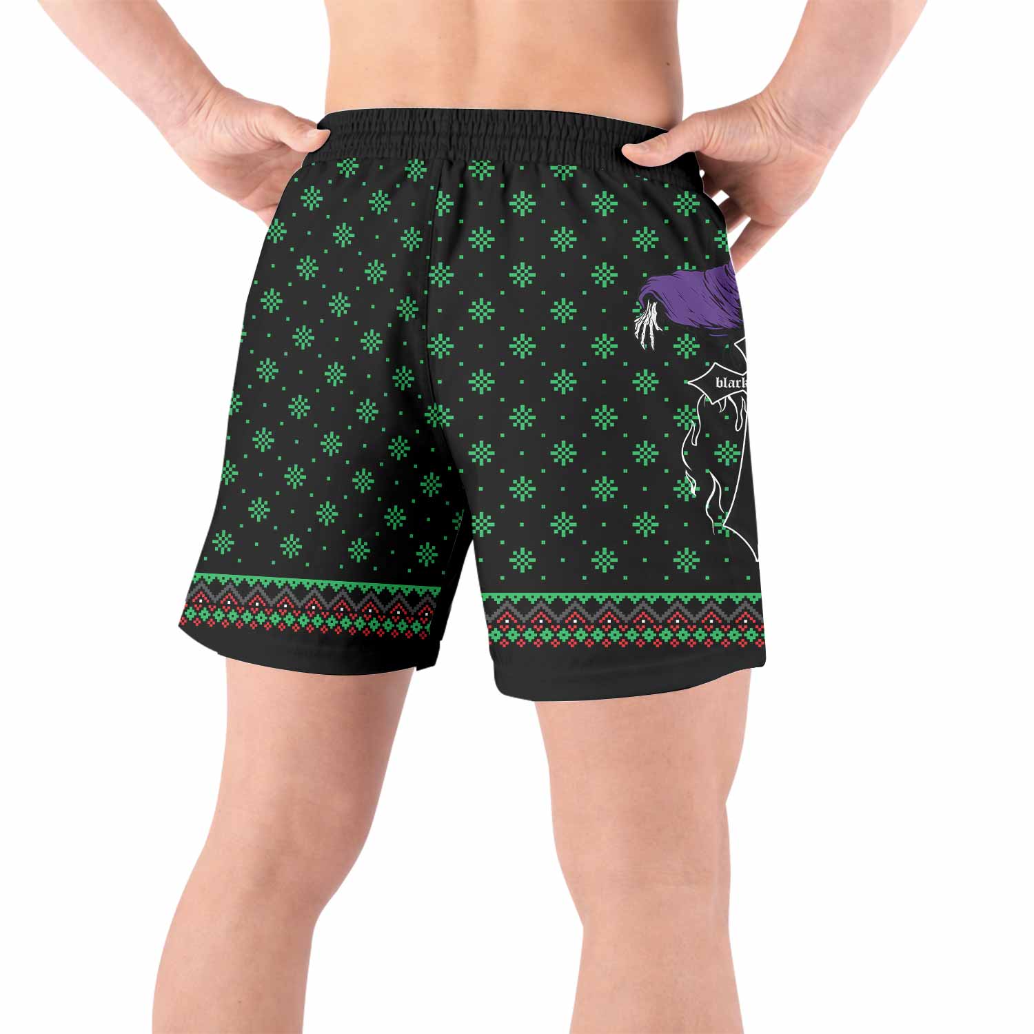 Holidays Bloody Holidays Grappling Shorts - back view lifestyle