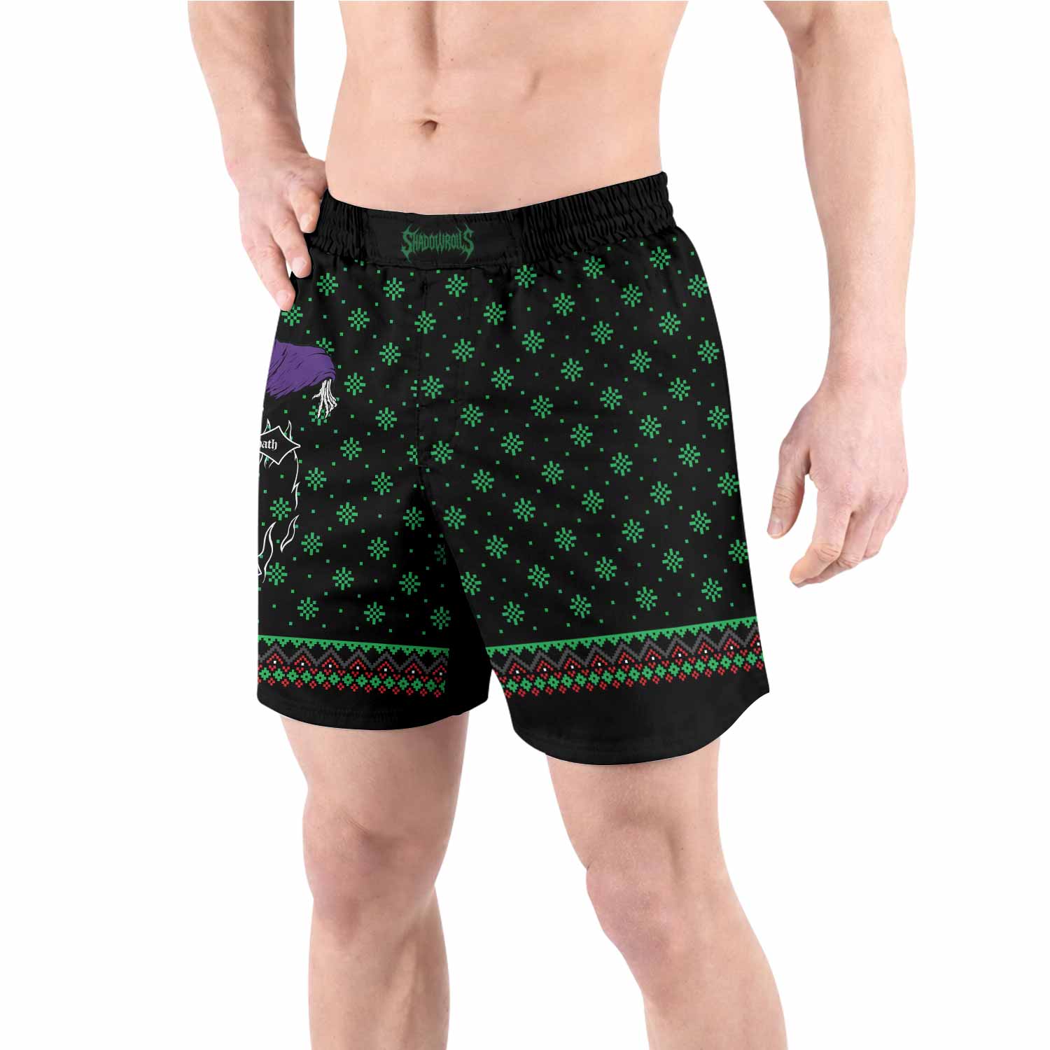 Holidays Bloody Holidays Grappling Shorts - front view lifestyle