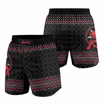Satan's Cats Grappling Shorts - front and back view