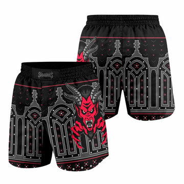 Hell's Gate Grappling Shorts - front and back view