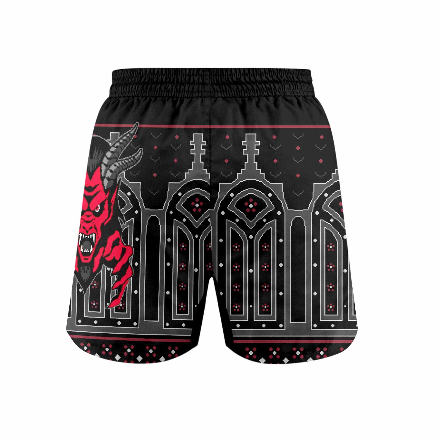 Hell's Gate Grappling Shorts - back view mockup